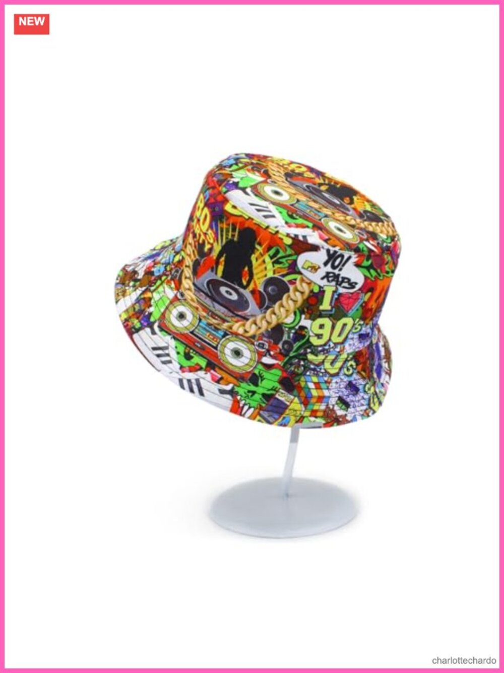 7 Pc 90s Hip Hop Rapper Costume Accessory Set Inflatable Props - Picture 4 of 6